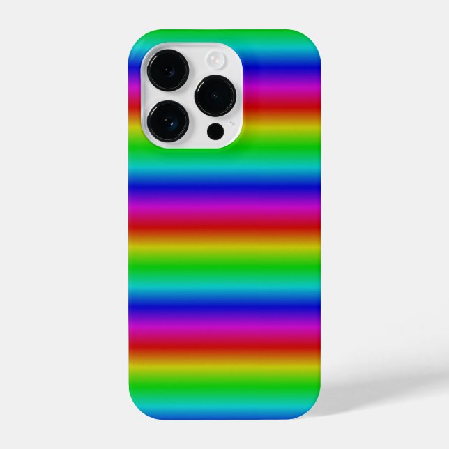 Funda Para iPhone Tiras arco iris - Patrón (Reverso )