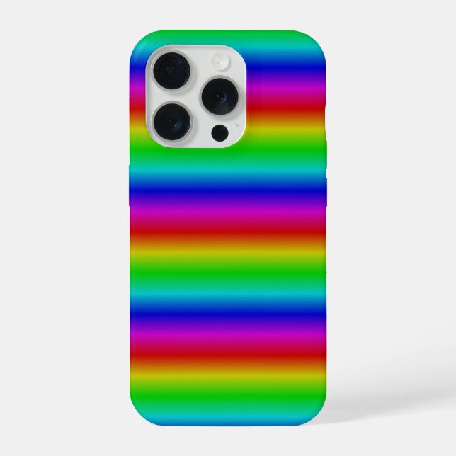 Funda Para iPhone Tiras arco iris - Patrón (Reverso )