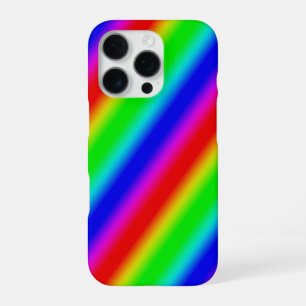 Funda Para iPhone 16 Pro Tiras arco iris - Patrón