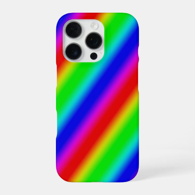 Funda Para iPhone Tiras arco iris - Patrón (Reverso)