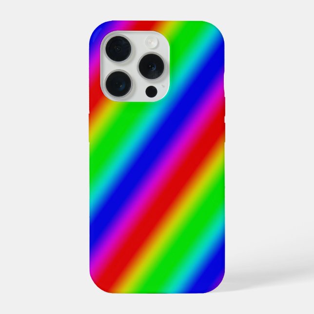 Funda Para iPhone Tiras arco iris - Patrón (Reverso )