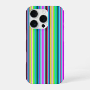 Funda Para iPhone 16 Pro Tiras arco iris - Patrón