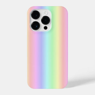 Funda Para iPhone 14 Pro Tiras de arcoiris Pastel - patrón