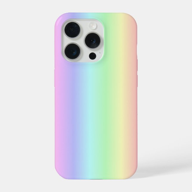 Funda Para iPhone Tiras de arcoíris pastel - Patrón (Reverso )