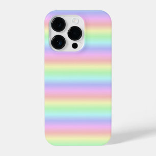 Funda Para iPhone 14 Pro Tiras de arcoiris Pastel - patrón
