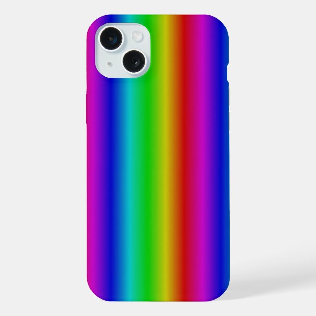Funda Para iPhone Tiras de Arcoíris - Patrón (Reverso )