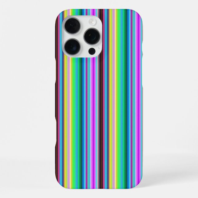 Funda Para iPhone Tiras de Arcoíris - Patrón (Reverso )