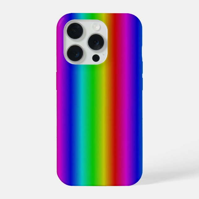 Funda Para iPhone Tiras de Arcoíris - Patrón (Reverso )