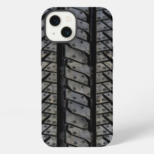 Funda Para iPhone Tire Rubber Thread Automotive Texture (Reverso )