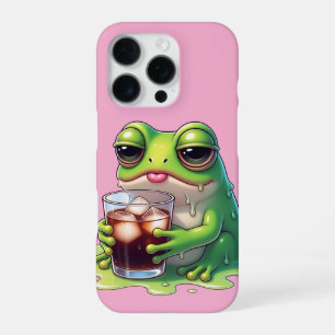 Funda Para iPhone 16 Pro Tired Melted Frog Cute Phone Case Design