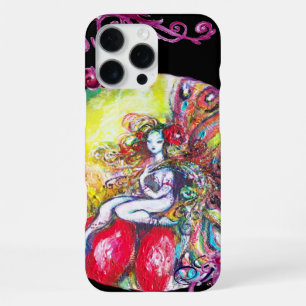 Funda Para iPhone 16 Pro Max TITANIA SENTADA EN UNA FLOR ROJA Remolinos Florale