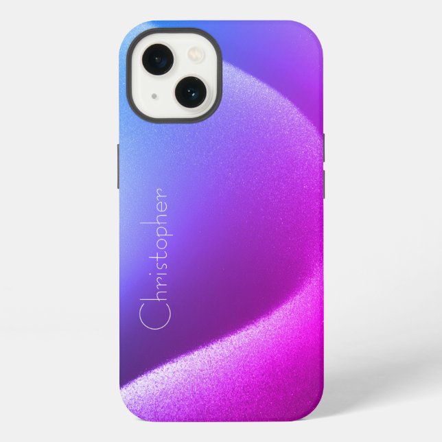 Funda Para iPhone Titanium violeta Impresión de acero inoxidable iph (Reverso )