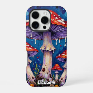 Funda Para iPhone 16 Pro Título: "Retrato de Hongos Psicodélicos
