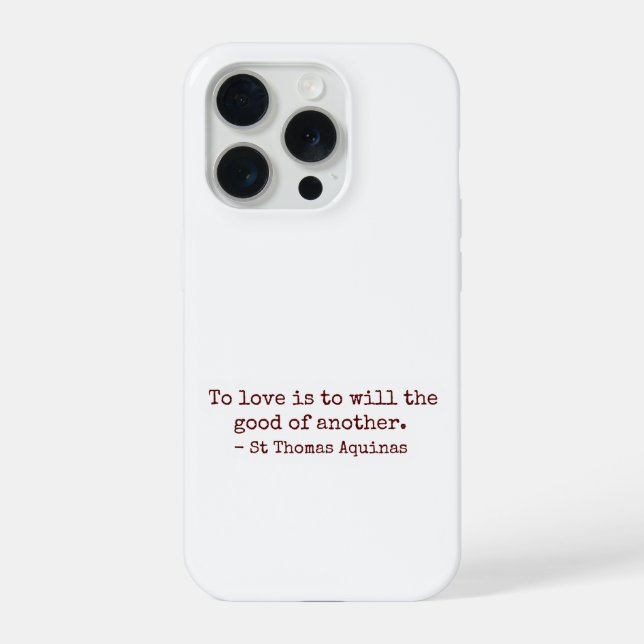 Funda Para iPhone To Love Is to Will the Good of Another IPhone Case (Reverso )
