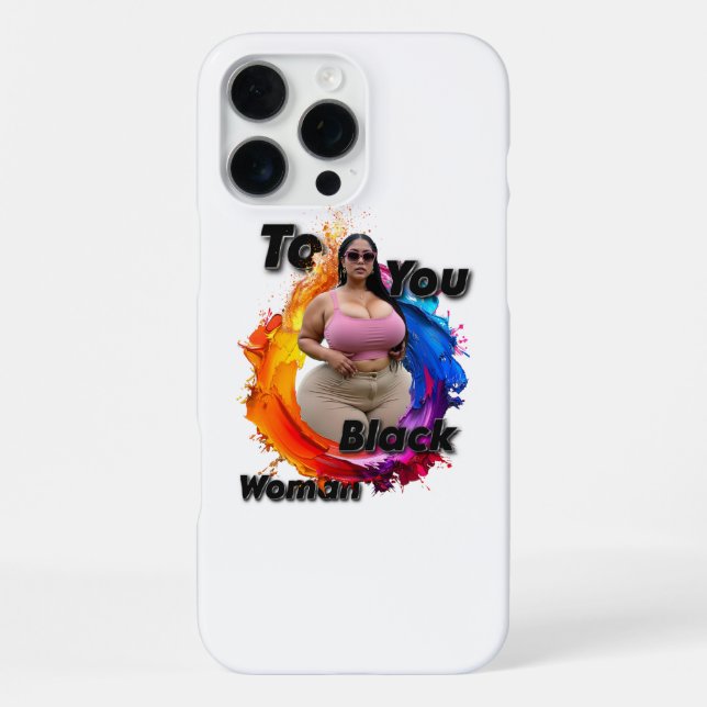 Funda Para iPhone To You, Black Woman  (Reverso )