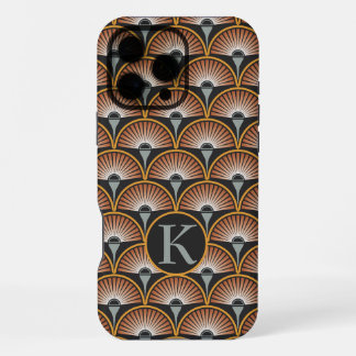 Funda Para iPhone 16 Pro Max Toca discos Art Deco Jazz Age Atardecer