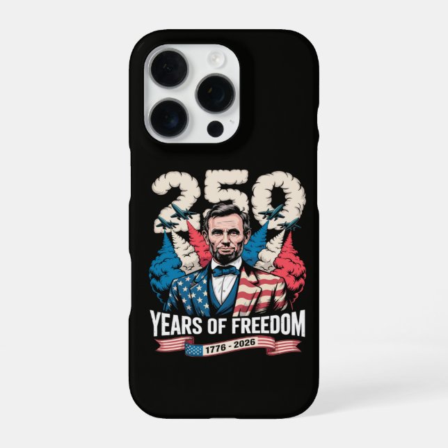 Funda Para iPhone Tocando la guitarra 250 años (Reverso)