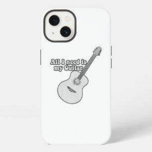 Toda lo que necesito es mi guitarra. vintage blanc
