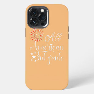 Funda Para iPhone 13 Pro Max Todo americano de 3er grado bandera corazones maes