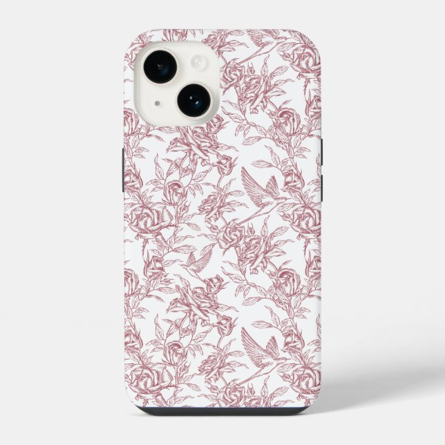 Funda Para iPhone Toile de Francia Roja (Reverso )