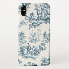Funda Para iPhone XS Max Toile de jouy sage verde elegante