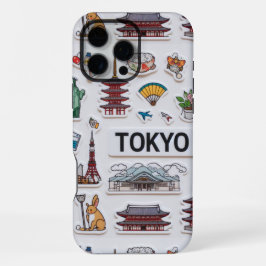 Funda Para iPhone 16 Pro Max Tokyo Kawaii Sticker Bomb: Japan Pop Edition