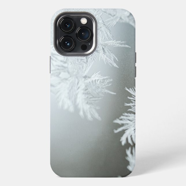 Funda Para iPhone Toma de cerca de copos de nieve (Reverso )