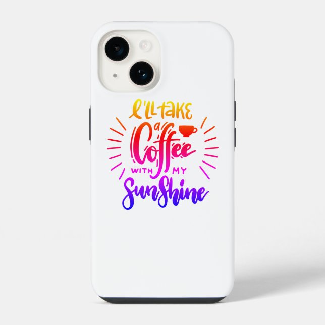 Funda Para iPhone Tomaré un café con mi sol (Reverso )