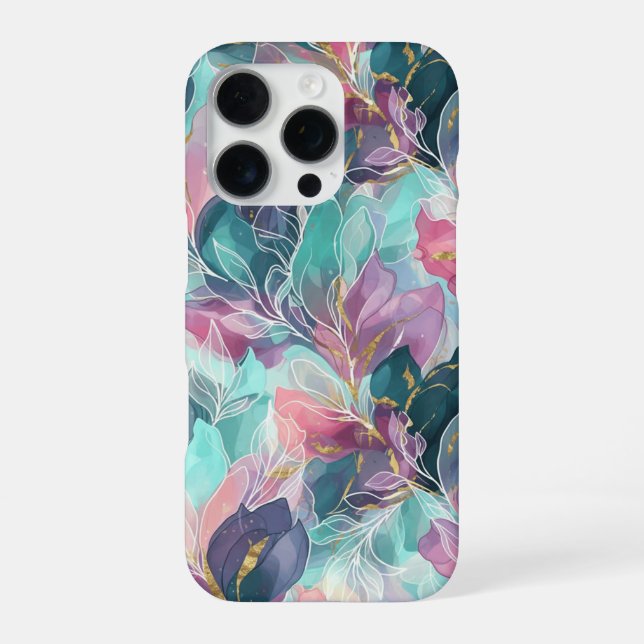 Funda Para iPhone Tonalidad Floral Preciosa (Reverso)
