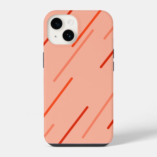 Funda Para iPhone tonalidades naranjas y rojas (Reverso )