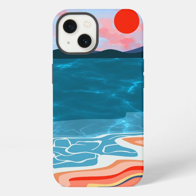 Funda Para iPhone Tonos Costeros (Reverso )