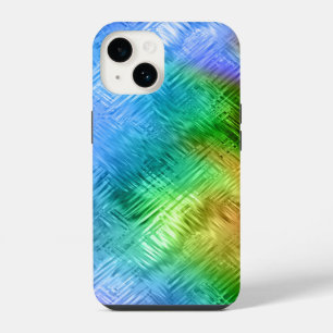 Funda Para iPhone 14 Topacio Místico Azul Textura Vidriosa