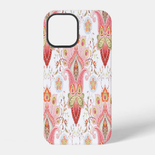 Funda Para iPhone 12 Toque Oriental: Cachemira Pavo Real Damasco