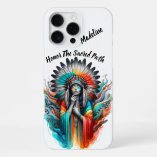 Funda Para iPhone 16 Pro Max Toque salvaje de la herencia indígena