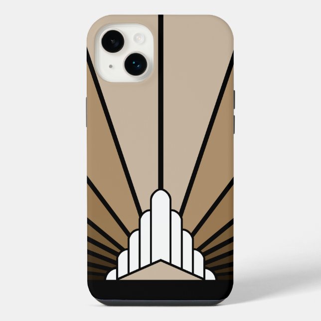 Funda Para iPhone Toque solar Art deco (Reverso)