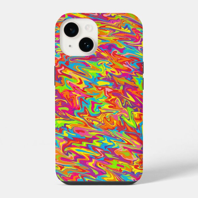 Funda Para iPhone Torbellino abstracto (Reverso )