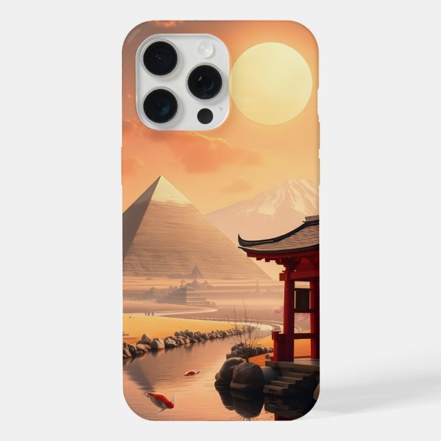 Funda Para iPhone Torii Gates y Pyramidas (Reverso )