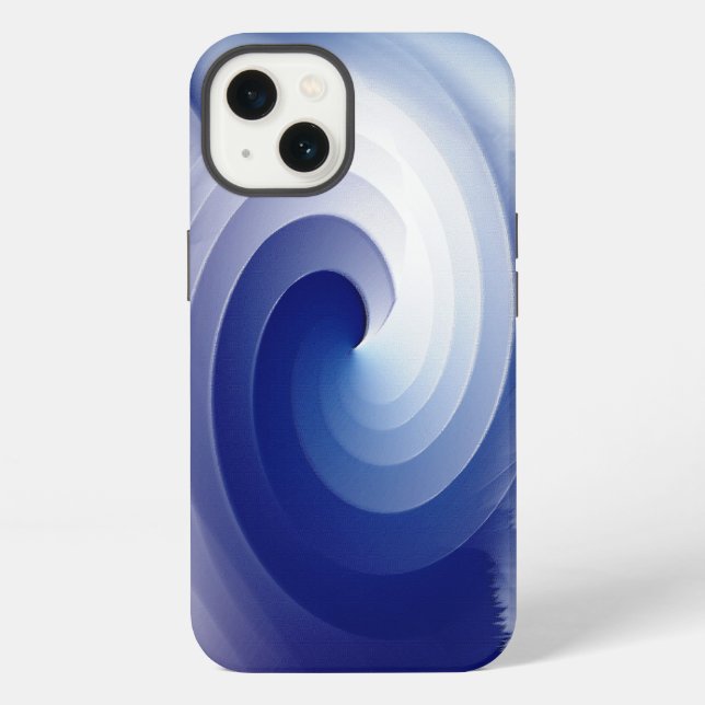Funda Para iPhone Tormenta azul zafiro (Reverso )