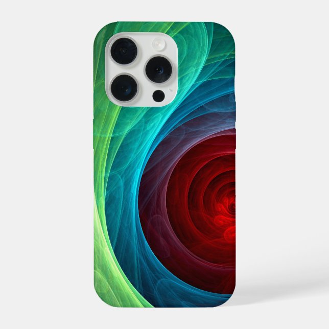 Funda Para iPhone Tormenta roja Floral Moderno Resumen Patrón de col (Reverso )