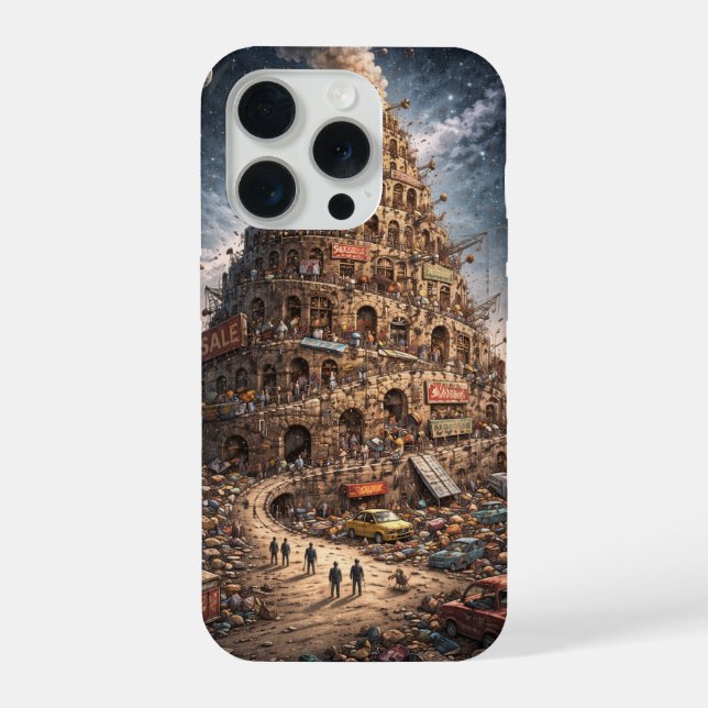 Funda Para iPhone torre de babel (Reverso )