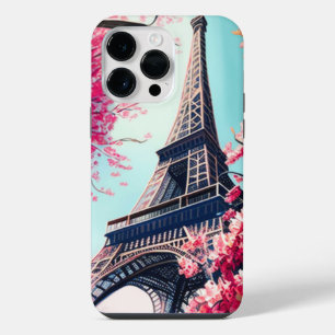 Funda Para iPhone 14 Pro Max Torre Effiel en Primavera