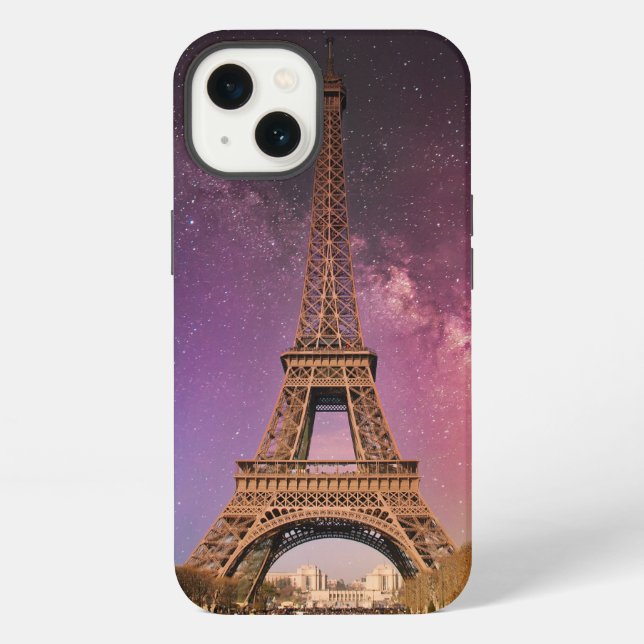 Funda Para iPhone Torre Eiffel de Noche (Reverso )