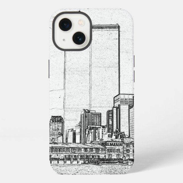 Funda Para iPhone Torres gemelas (Reverso )