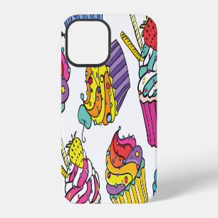 Funda Para iPhone 12 Tortas de neón: patrón de arte pop.