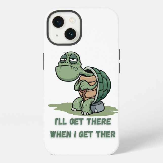 Funda Para iPhone Tortoise cartoon tshirt (Reverso )