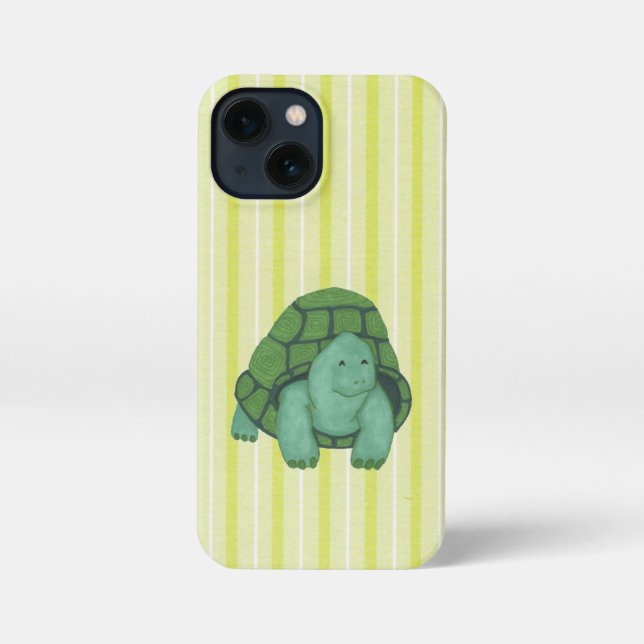 Funda Para iPhone Tortuga feliz (Reverso )