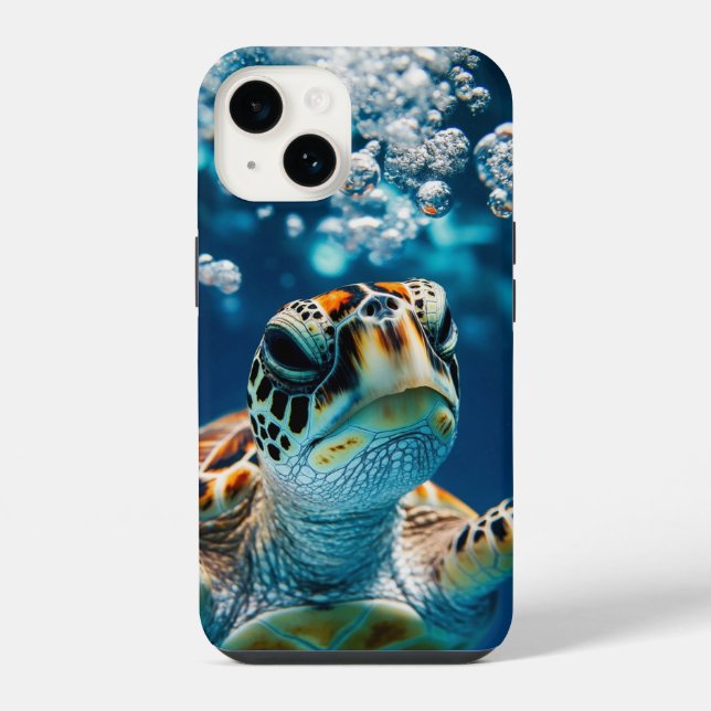 Funda Para iPhone Tortuga marina (Reverso )