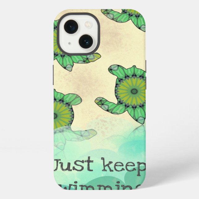 Funda Para iPhone Tortugas Bebés (Reverso )
