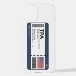 Funda Para iPhone 12 TPA Tampa Boarding Pass - Florida