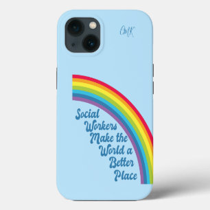 Trabajo social cita Inspiradora crudo arcoiris azu